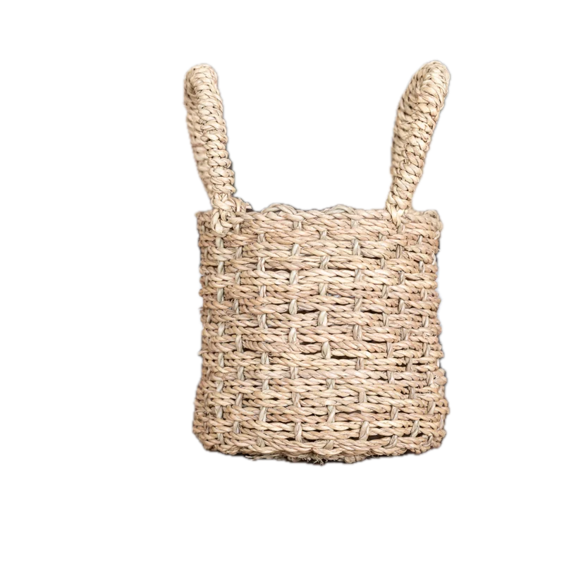 Panier ZEN artisanal en corde de palmier avec anses