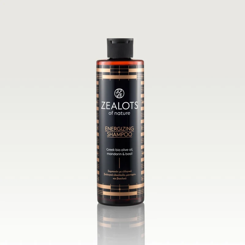 Shampooing énergisant au parfum de mandarine et basilic