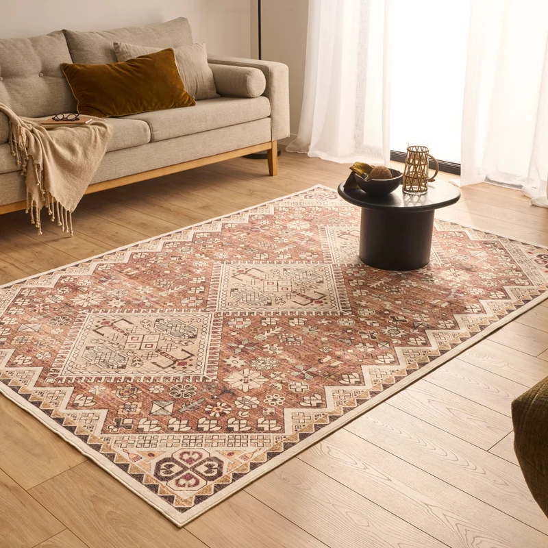 OTTOMAN - Tapis à motifs traditionnels beige - OTT842BEI