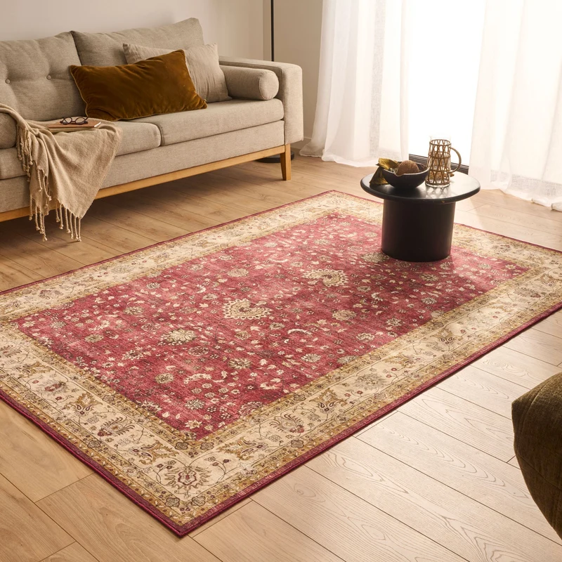 OTTOMAN - Tapis salon vintage rouge - OTT841ROU