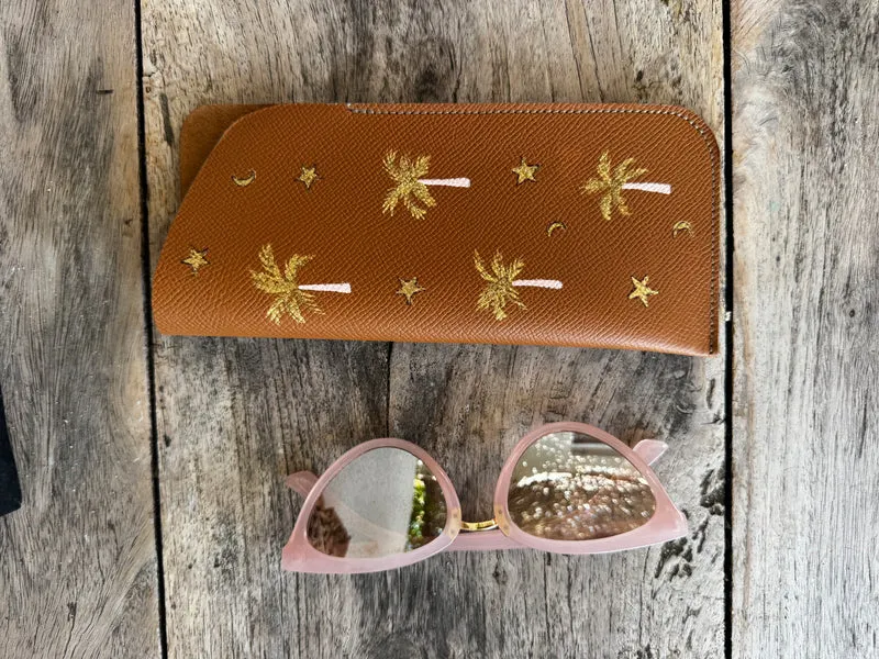 ÉTUI À LUNETTES EN CUIR PALMA VIBES
