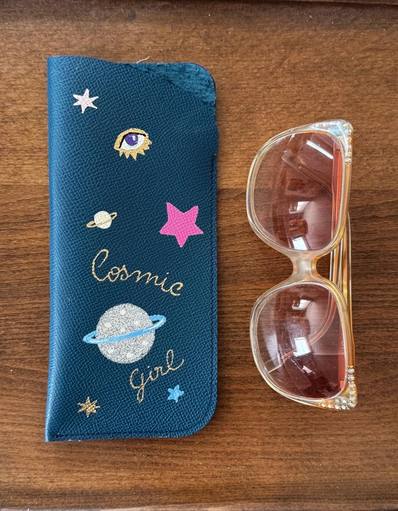 Étui À Lunettes En Cuir Tu Me Fais Tourner La Tête