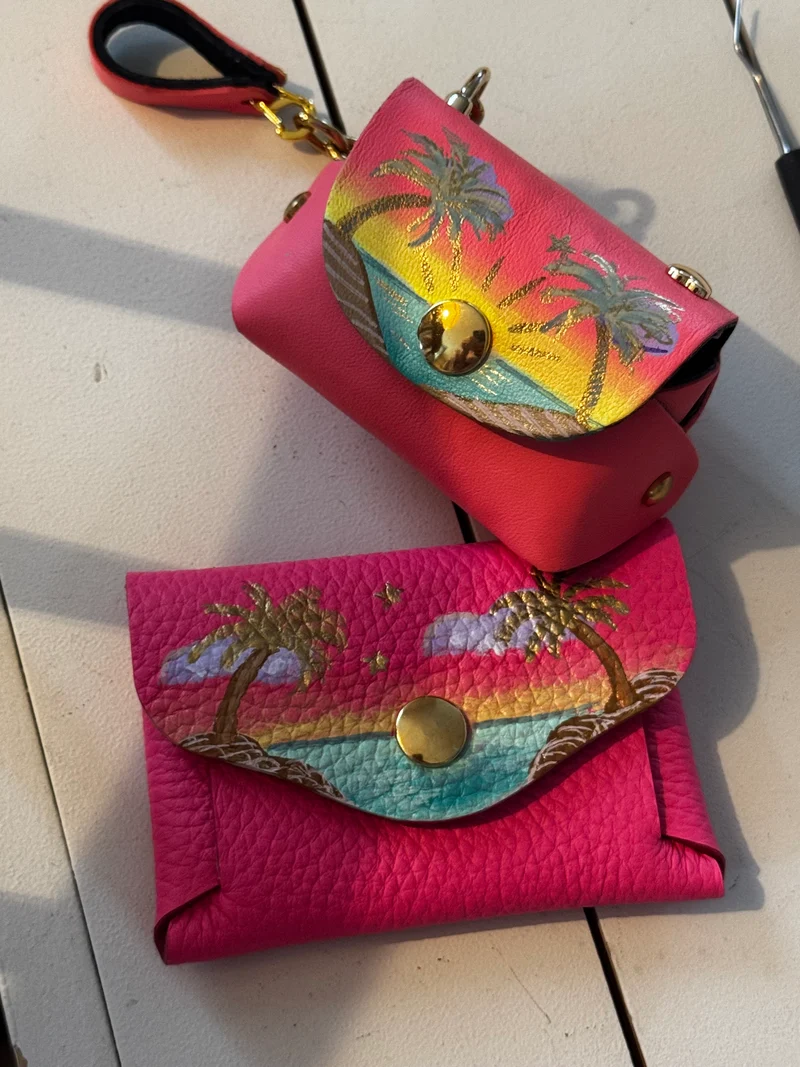 DUO PORTE MONNAIE ET SAC MINI B SUMMER LOVE