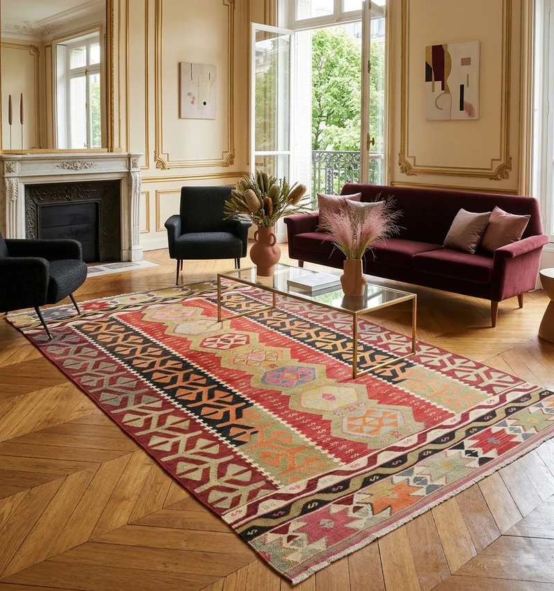 Kilim ancien Pamukkale – 274 x 155 cm