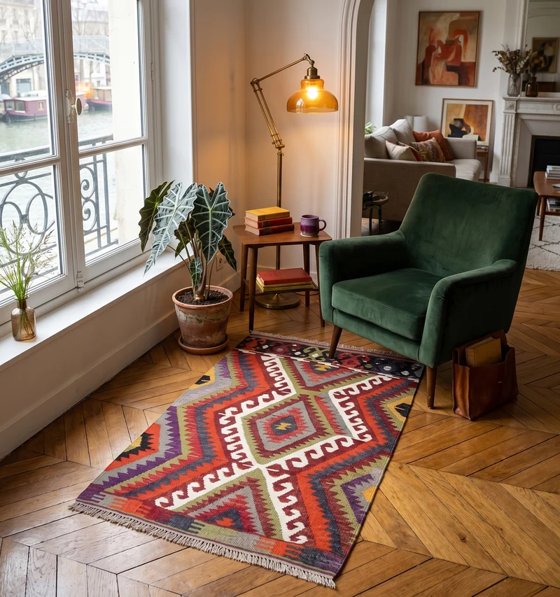 Kilim ancien Antalya – 116 × 76 cm