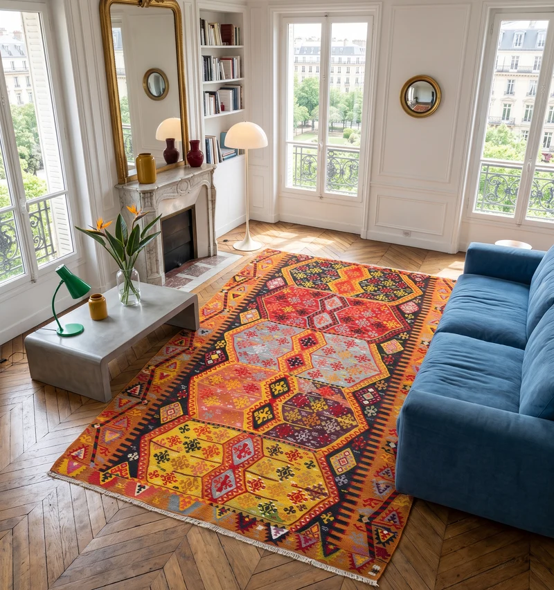 Kilim ancien Malatya – 280 × 180 cm