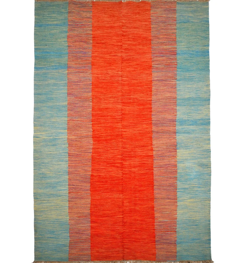 Kilim contemporain Art Déco – 295 × 198 cm