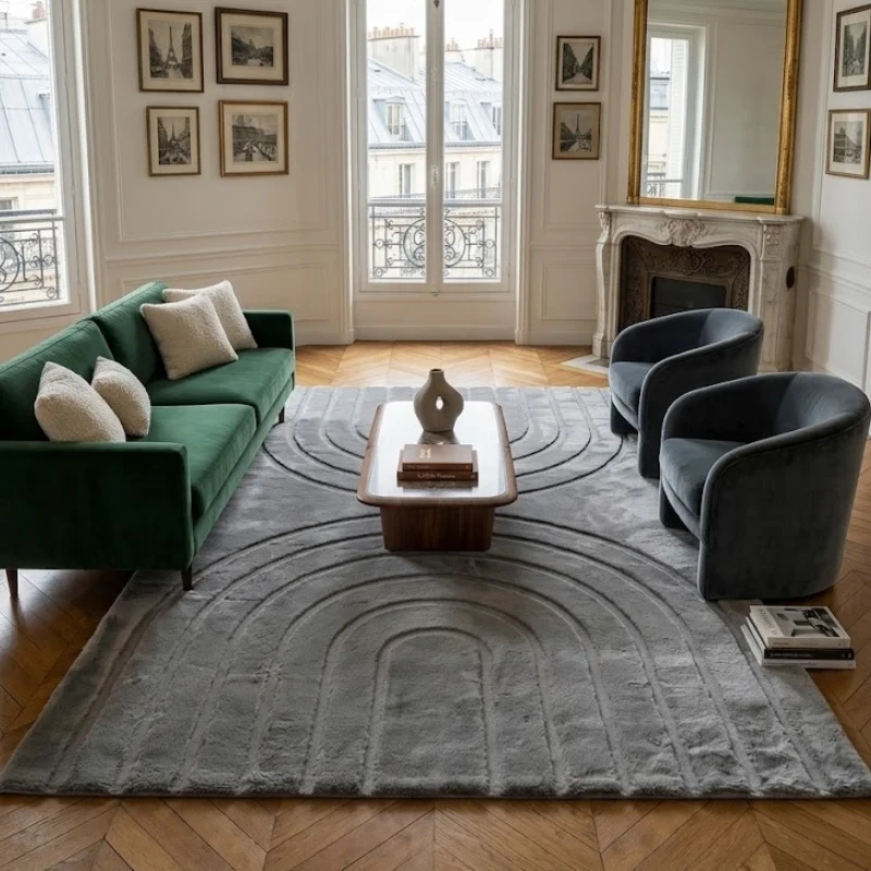 ALASKA - Tapis doux anthracite - ALA293ANT
