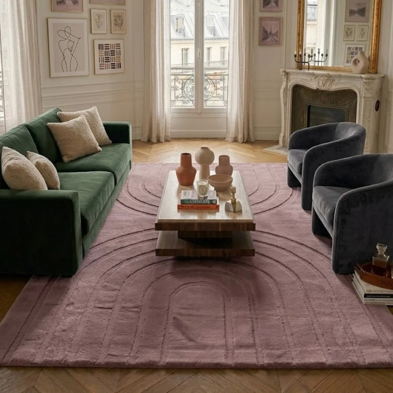 ALASKA - Tapis doux rose - ALA293ROS