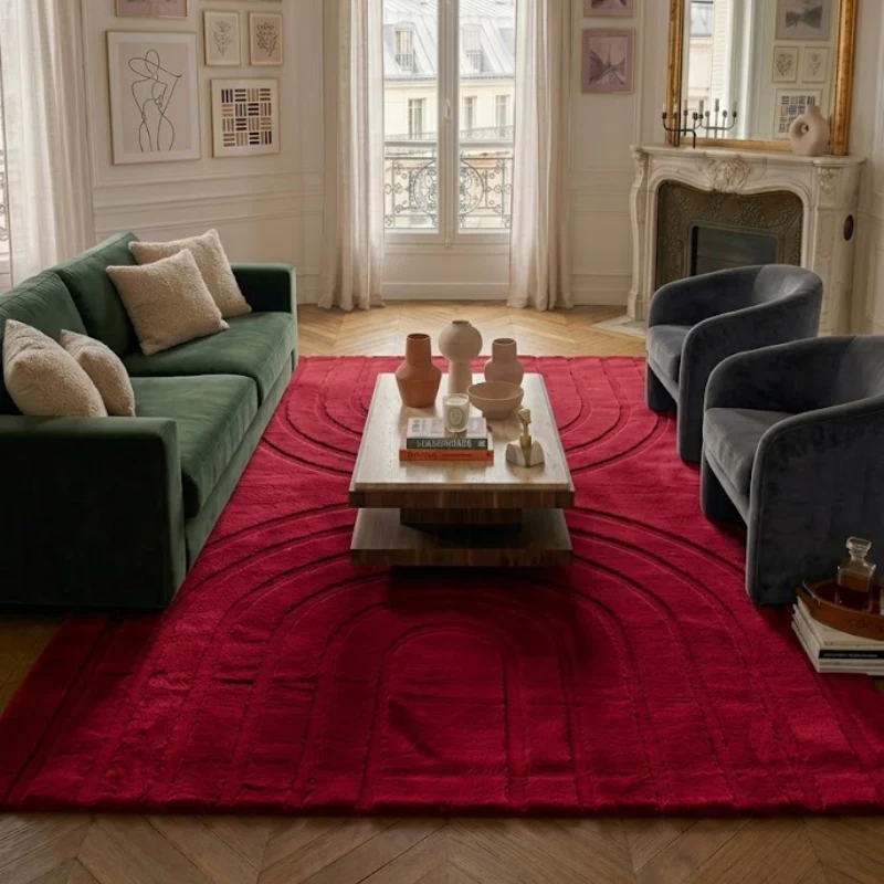 ALASKA - Tapis doux rouge - ALA293ROU