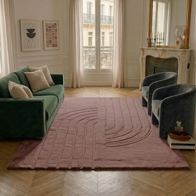 ALASKA - Tapis doux et élégant rose - ALA294ROS