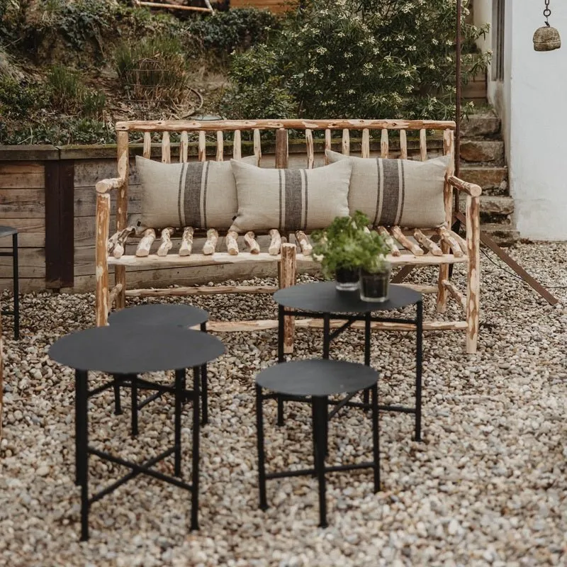 Tables Ciseaux en Acier Forgé - Style Bohème Pliantes Intérieur & Extérieur