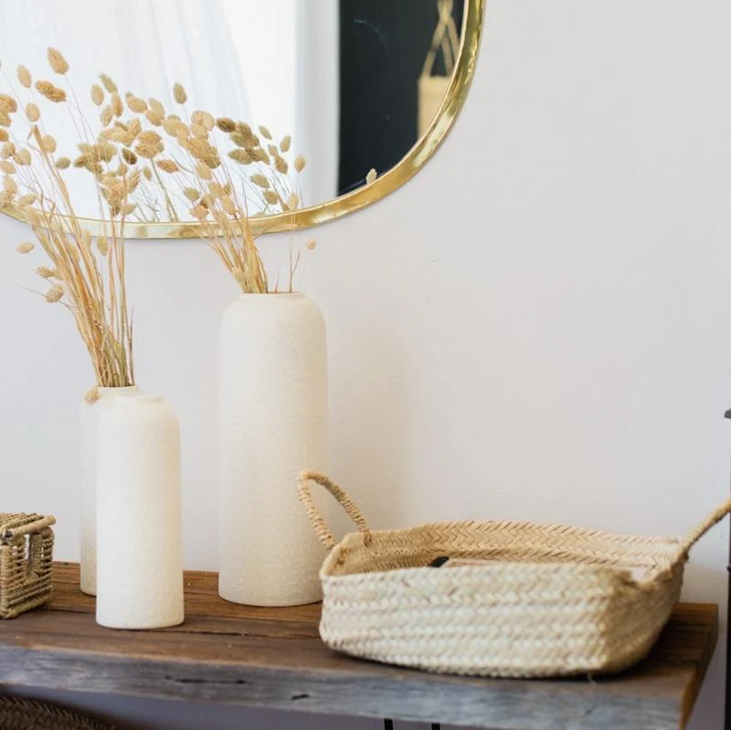 Corbeille Rectangulaire CLARA | Panier Multiusage Fait Main en Palmier Naturel