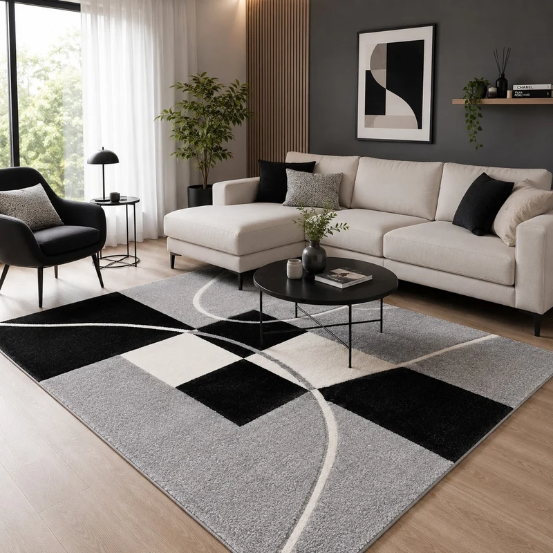 Tapis moderne Géométrique