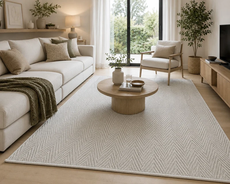 Tapis Naturel Effet Tressé