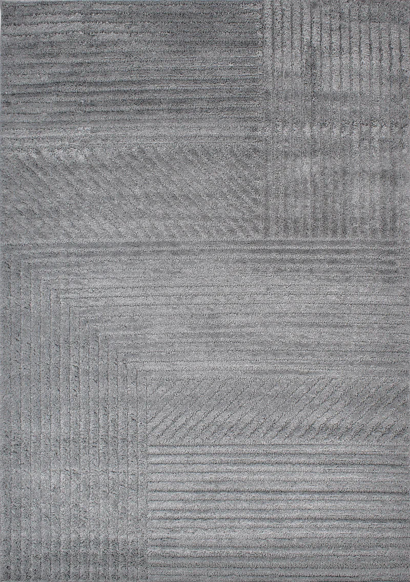 HARMONIE - Tapis de salon gris - HAR914GRI
