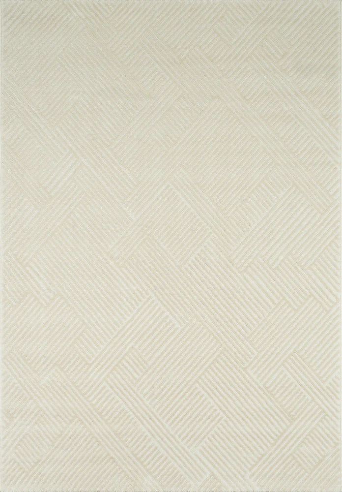 BIANCA - Tapis salon moderne crème - BIA160CRE