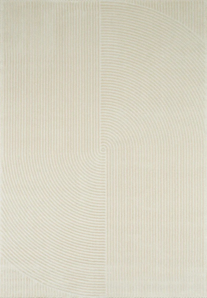 BIANCA - Tapis moderne crème à relief - BIA159CRE