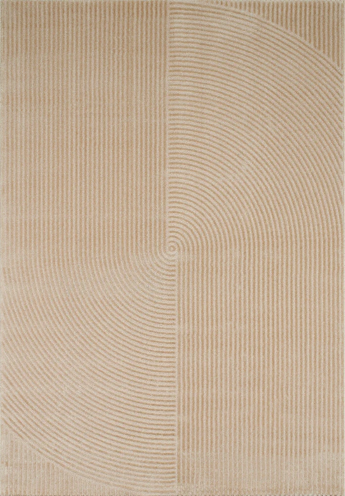 BIANCA - Tapis moderne beige à relief - BIA159BEI