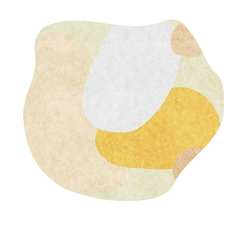 Tapis Créatif Jaune pour Chambre Bébé