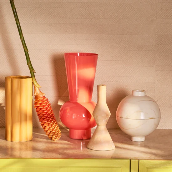 Vase Keiko Rose Pêche Urban Nature Culture