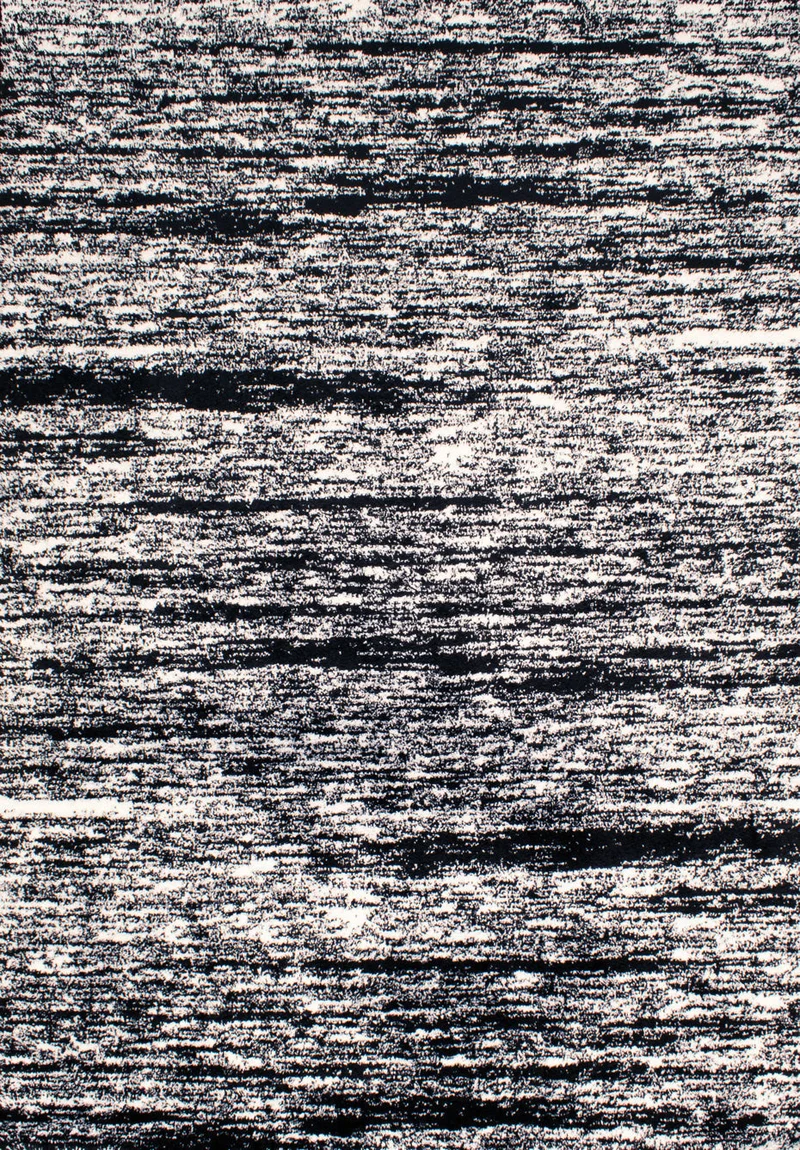 OSLO - Tapis abstrait, style moderne noir - OSL584NOI