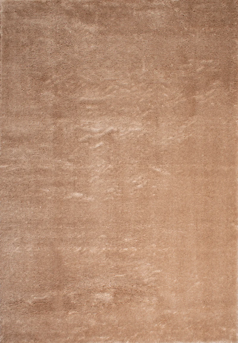 COSY - Tapis uni moderne à poils longs beige – COS902BEI