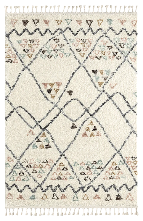 DELYA - Tapis ethnique crème - DEL3110CRE