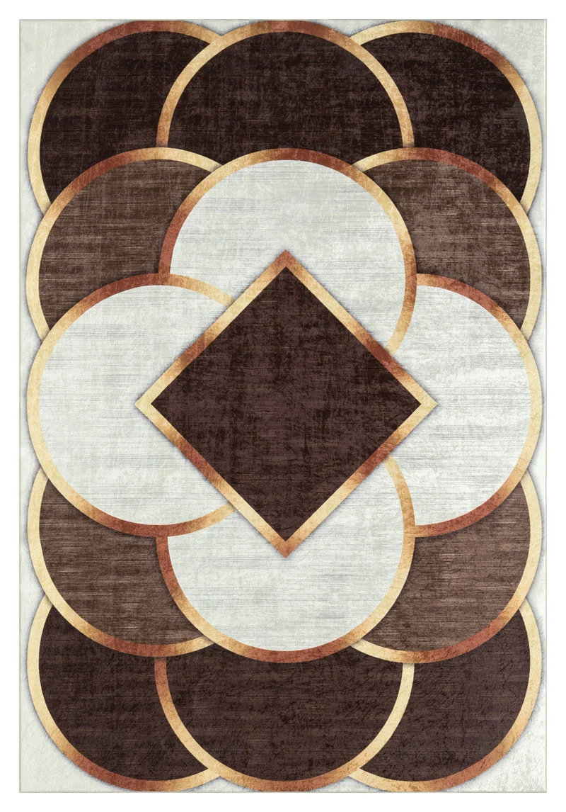 STAMPA - Tapis lavable en machine motif graphique - STAM2263MAR