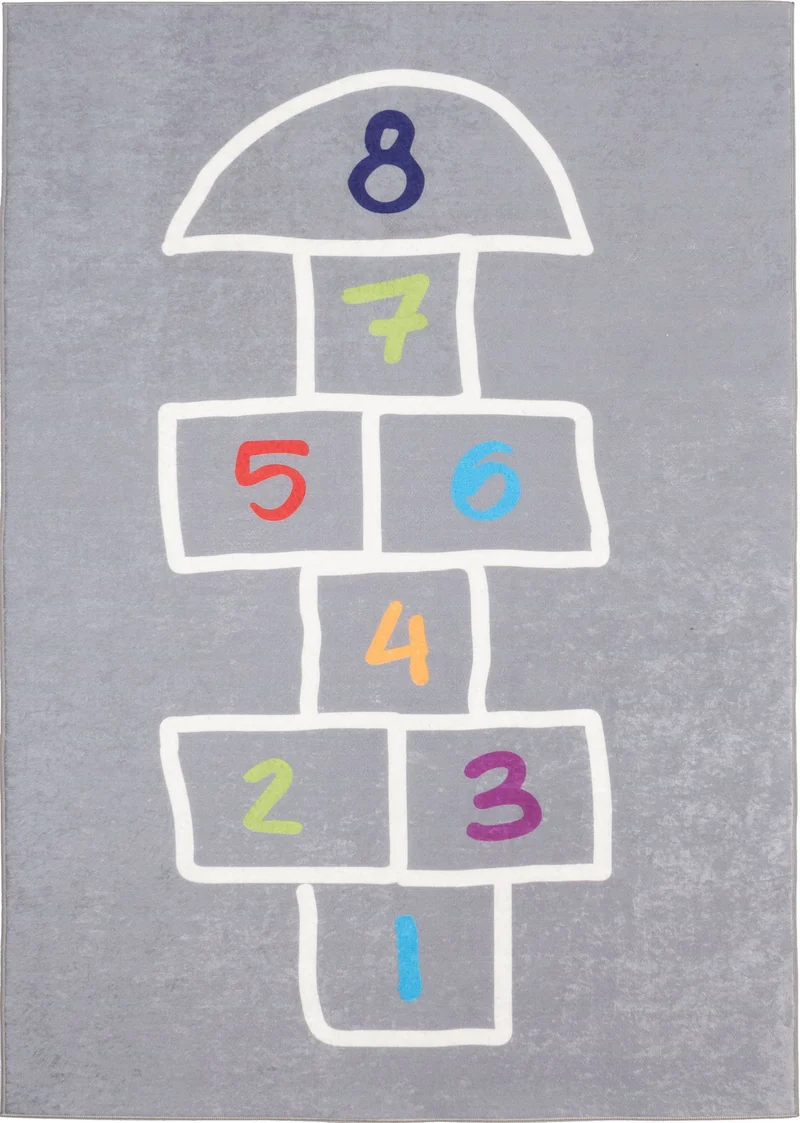 STAMPA - Tapis enfant marelle - STAM8172GRI