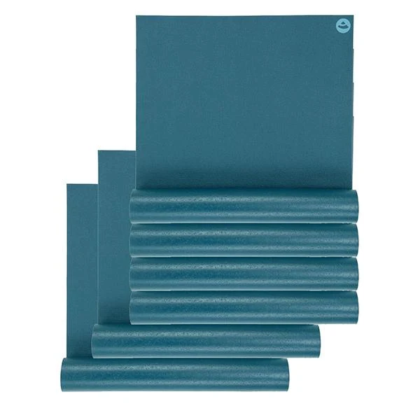 Pack 6 Tapis de yoga découverte Ecologique Bleu - 4,5mm