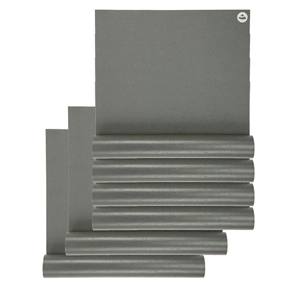 Pack 6 Tapis de yoga découverte Ecologique Taupe - 4,5mm