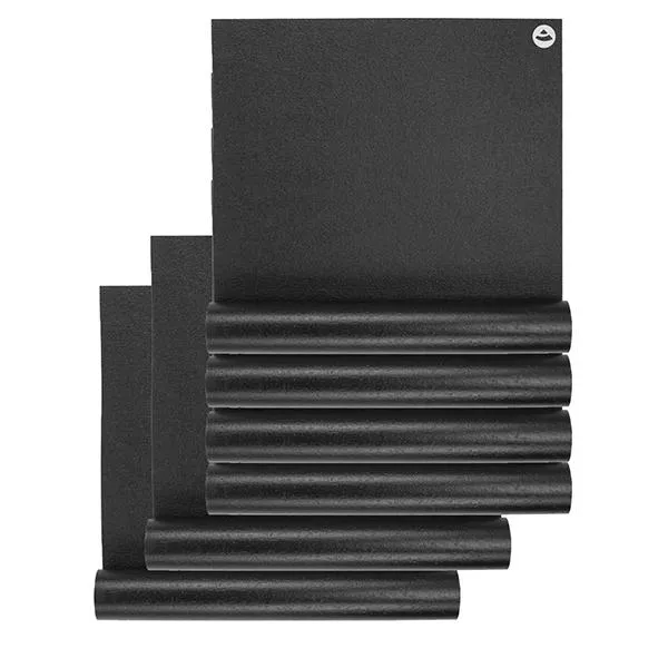Pack 6 Tapis de yoga découverte Ecologique Noir - 4,5mm