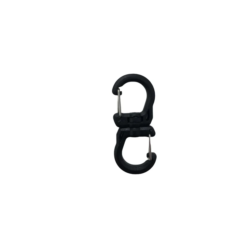 Mini mousqueton double 360°