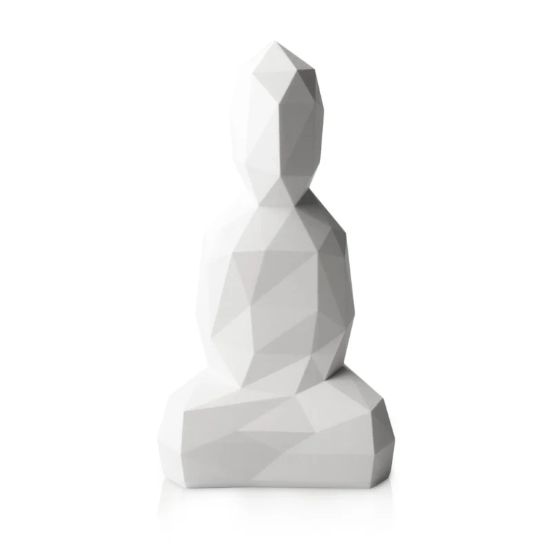 Statuette design en pierre Burning buddha