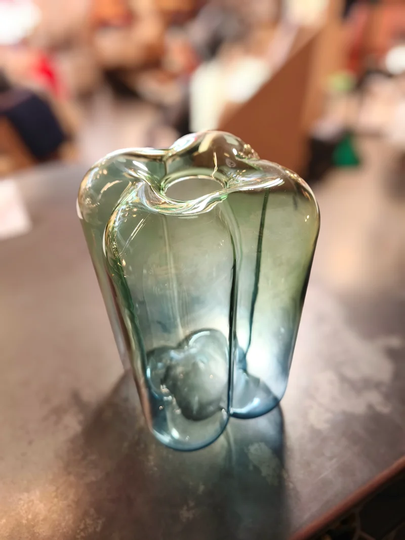 Vase Space bleu/vert Bensimon