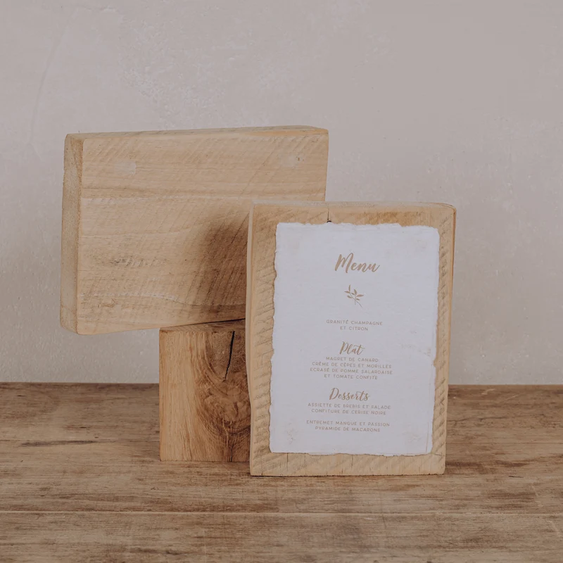 Bloc en bois brut