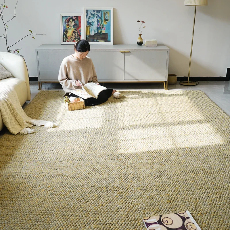 Tapis Beige en Laine
