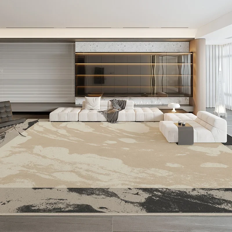 Tapis Effet Marbre Doré