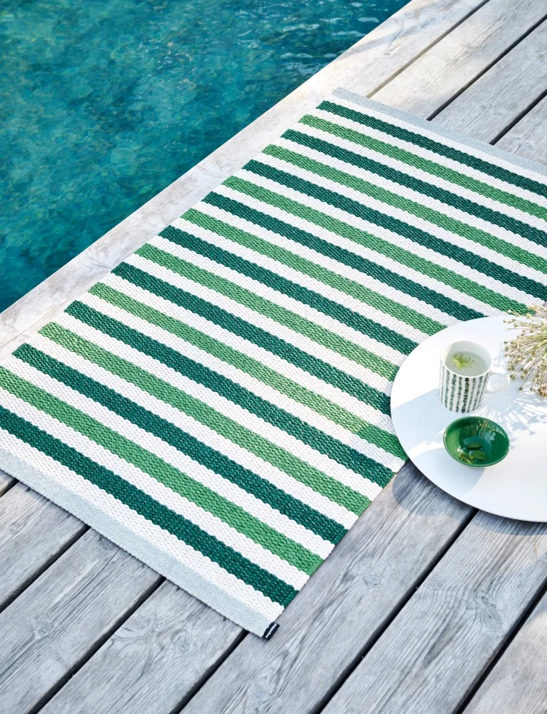 Tapis Teo Dark Green Pappelina