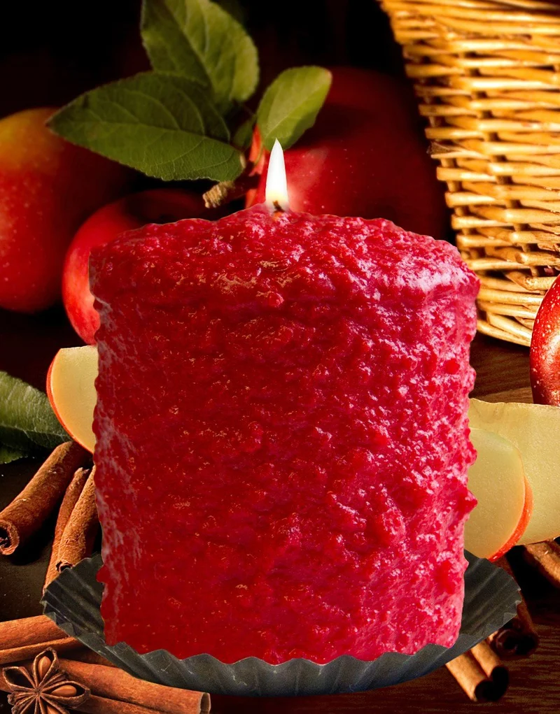Apple Cinnamon Scented Hearth Candle