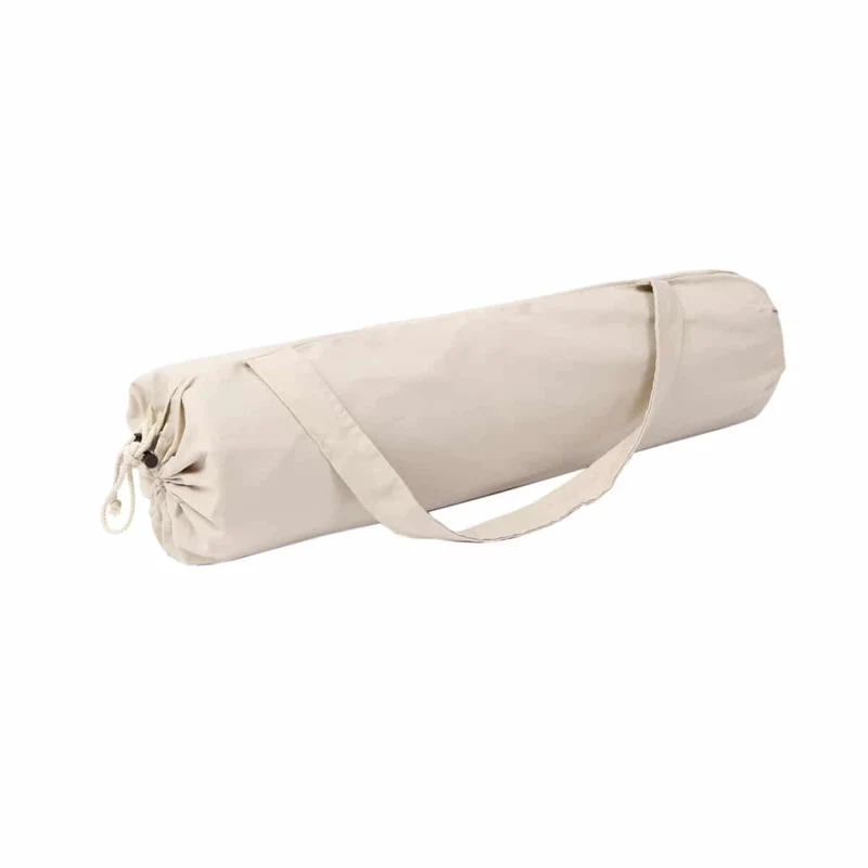 Sac pour tapis de yoga 100% coton (Blanc naturel)