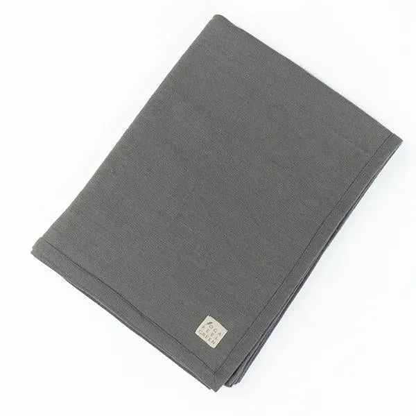 Couverture de Yoga Blanket classic Dark Grey en coton Bio