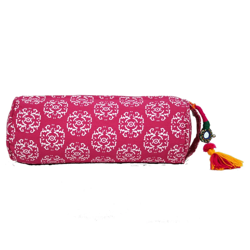 Coussin de méditation imprimé / petit polochon * 3 couleurs *