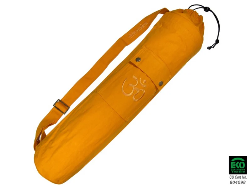 Sac pour tapis de yoga avec OM (Safran)
