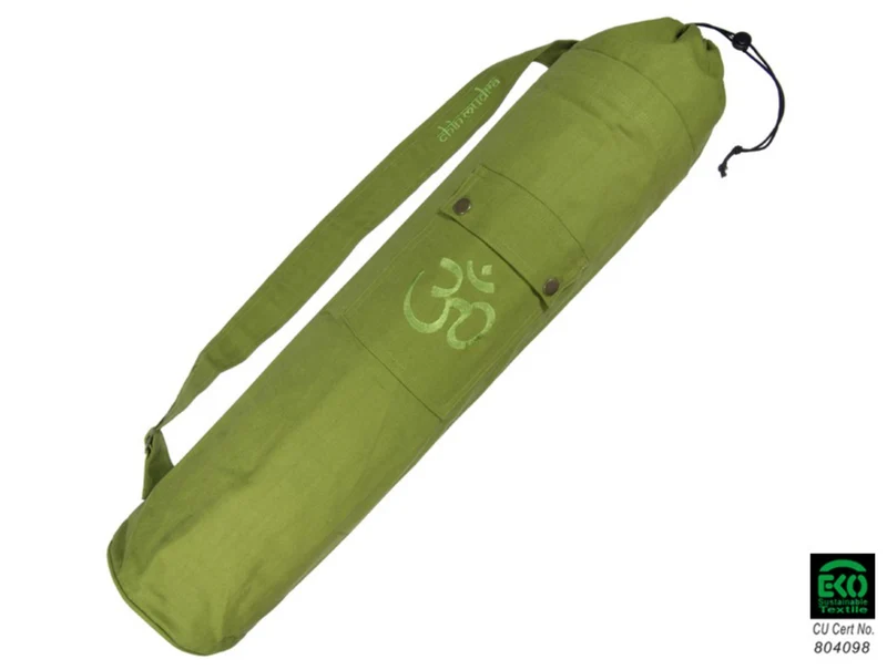 Sac pour tapis de yoga avec OM (vert)