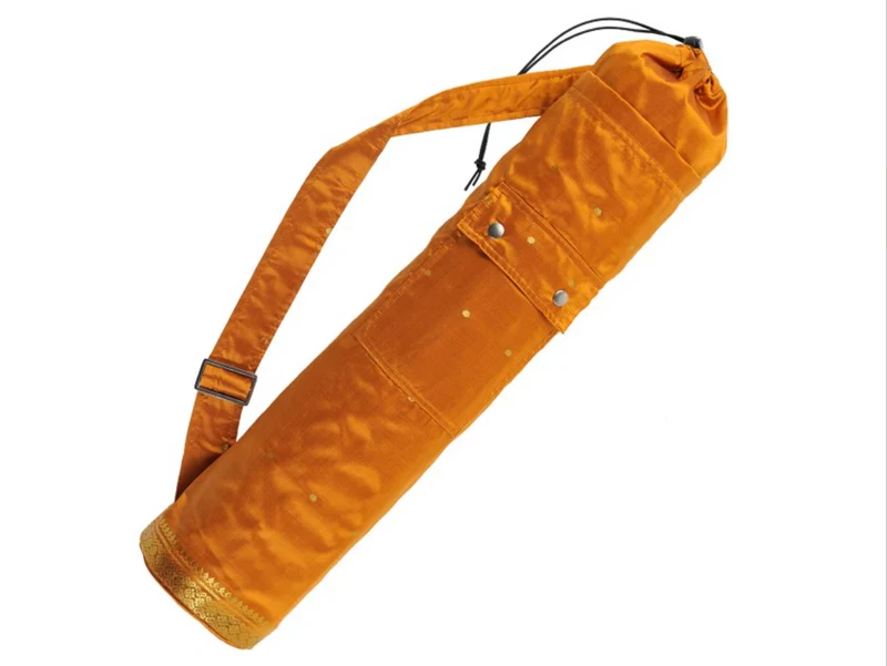 Sac pour tapis de yoga style Sari (Safran)