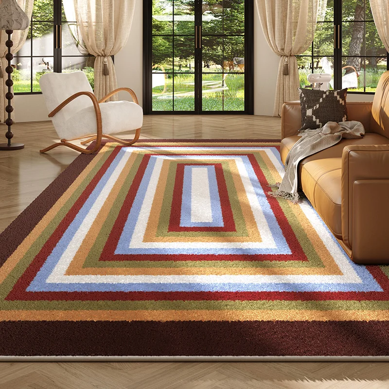 Tapis Salon Moderne Coloré