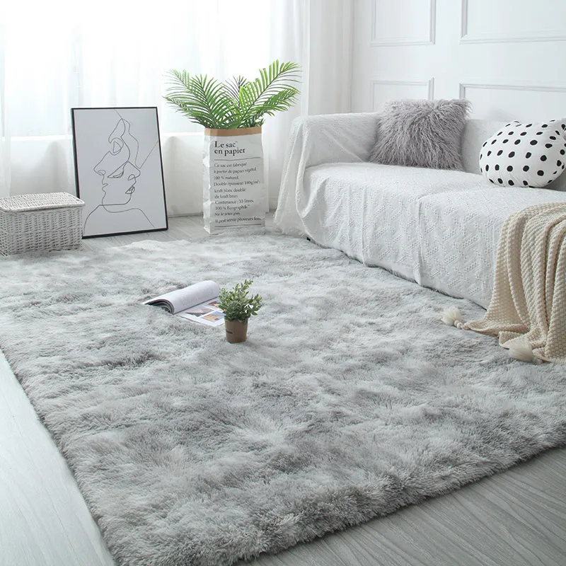 Tapis Shaggy Gris