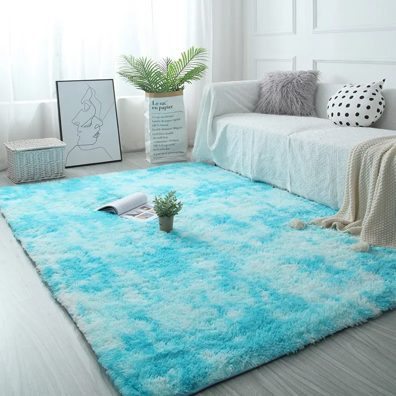 Tapis Bleu Shaggy
